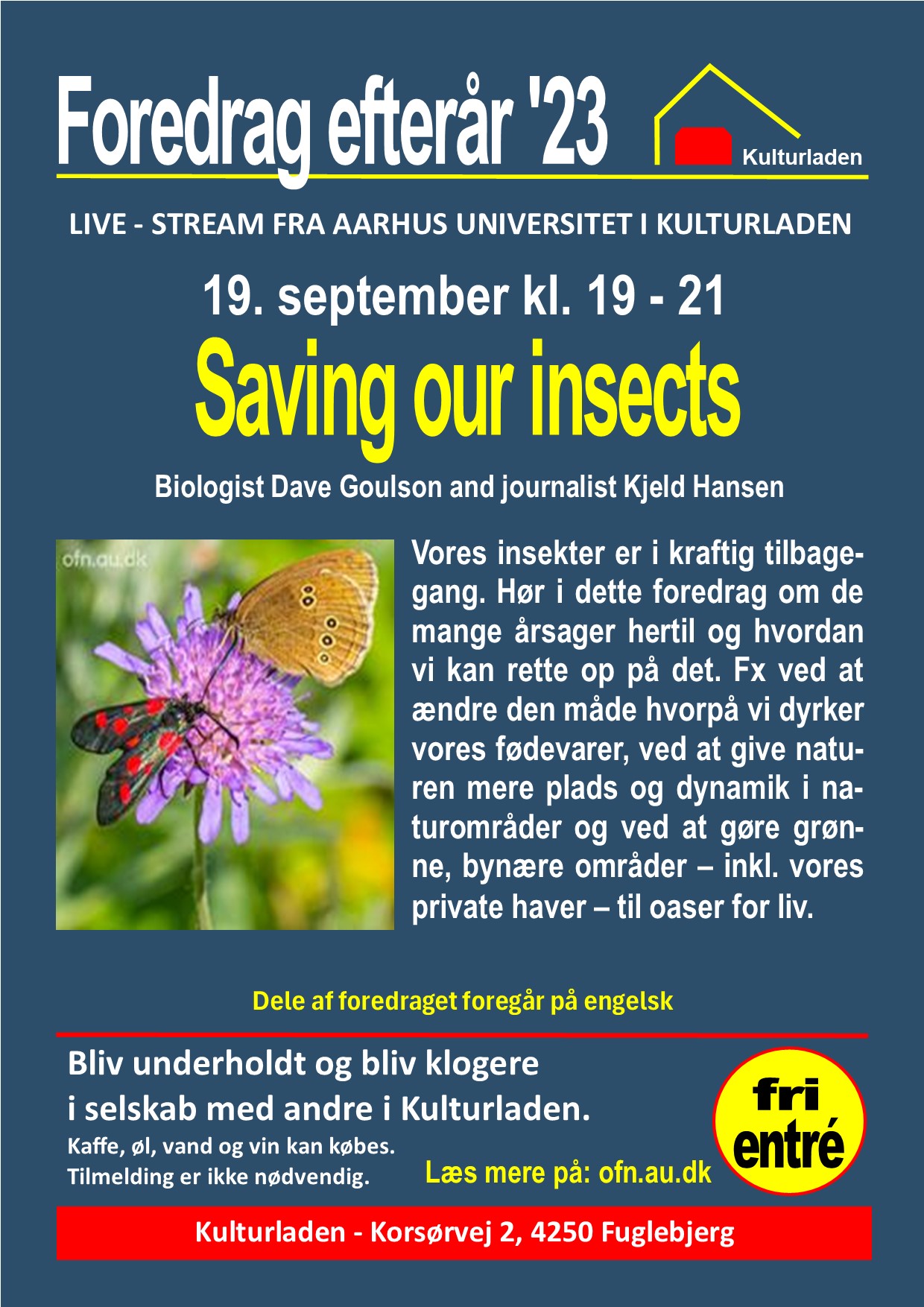 Foredragsrække Saving our insects