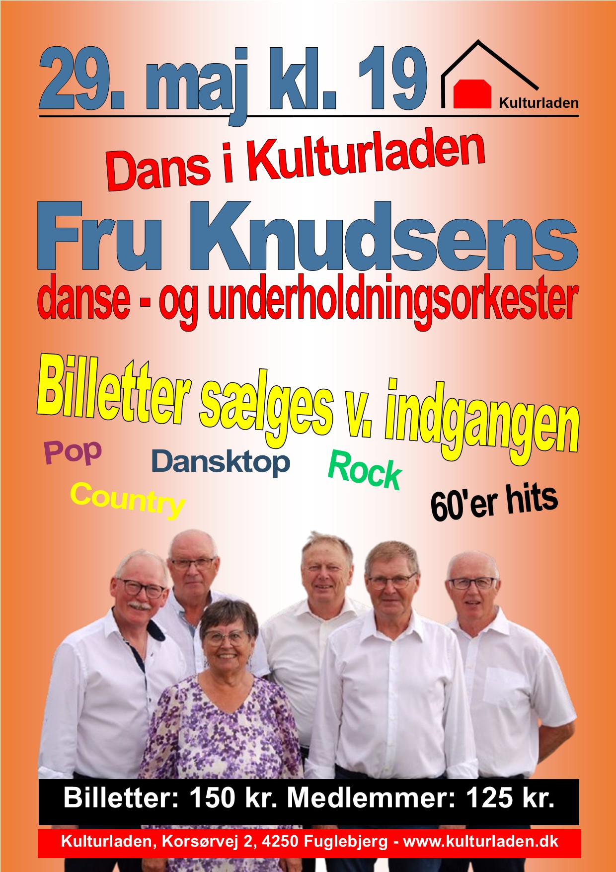 Fru Knudsen v. indgangen