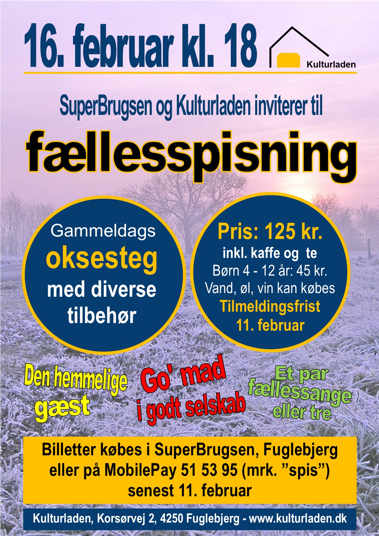 Fællesspisning februar