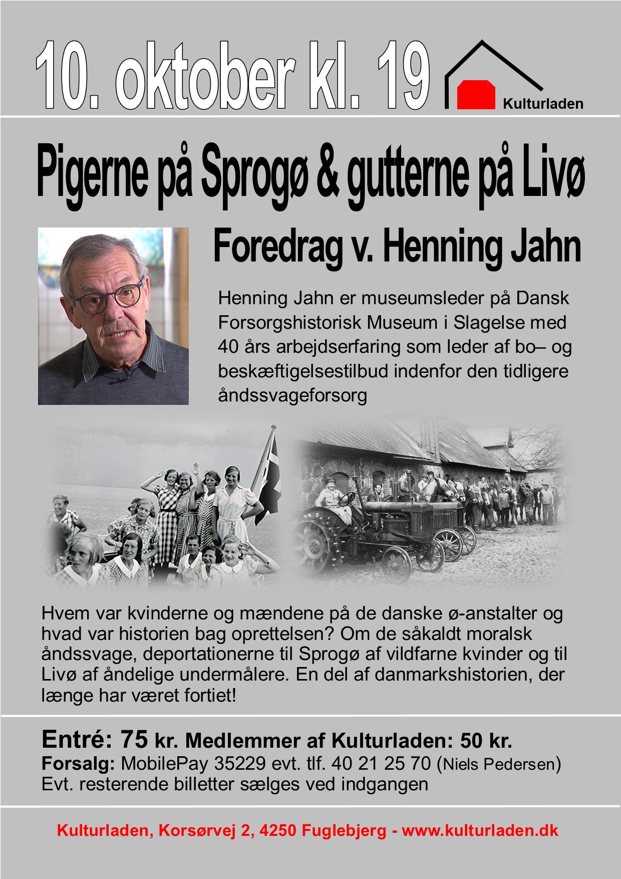 Pigerne på Sprogø foredrag